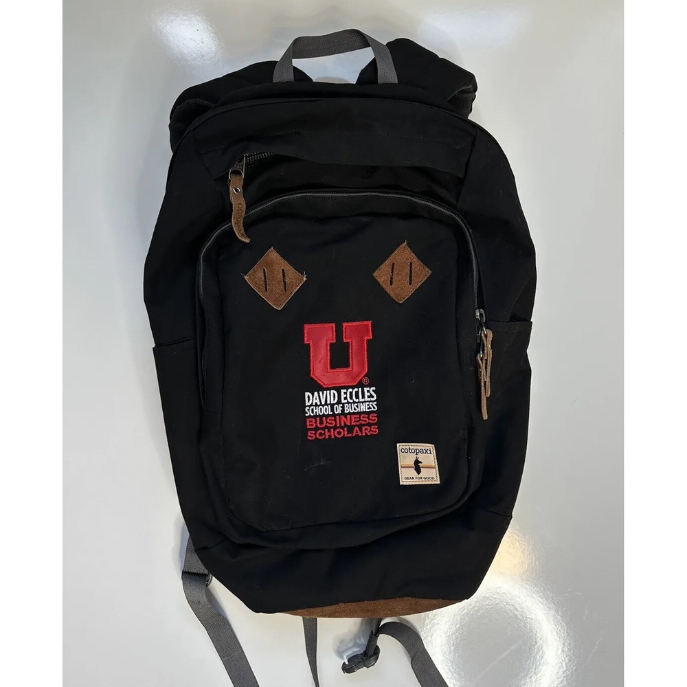 Cotopaxi Cuscoโ 26 L Leather Bottom Backpack / Black with Logo